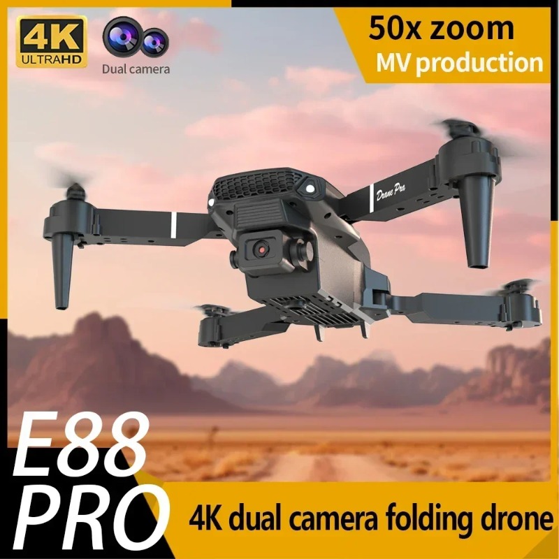 E88 มินิโดรน 4K HD กล้อง WiFi  - Drone Kit Tricopter บทวิจารณ์และราคา
