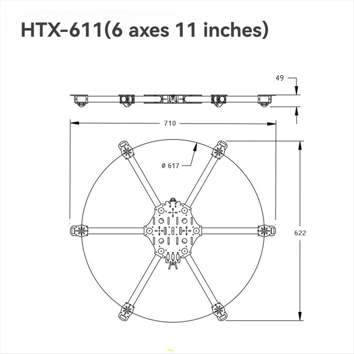 ▶ ✔ ▃ ชุดโครงเฮกซาคอปเตอร์ AC2 - Drone Kit Hexacopter บทวิจารณ์และราคา